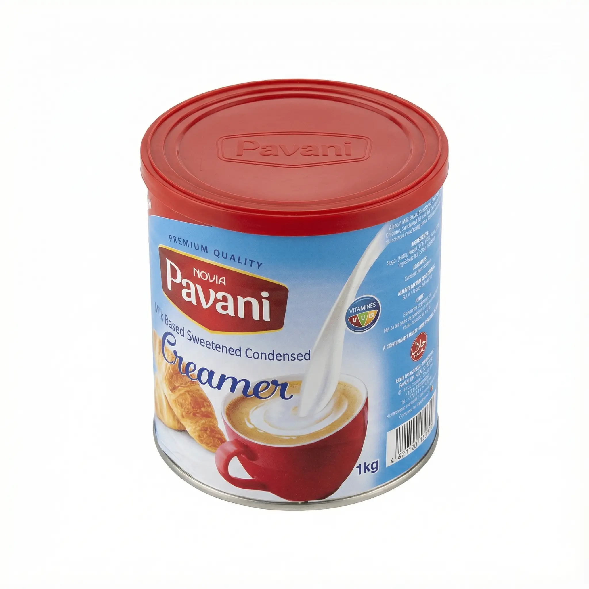 boite de lait concentre sucré pavani vue dessus